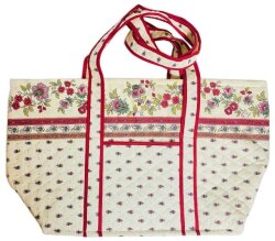 プロヴァンス柄台形トートバッグ・グランモデル Marat d'Avignon（アヴィニョン・オフホワイト）SAC_VG05