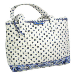 ヴァルドローム VALDROME ハンドバッグ ROMARIN（マナード・ホワイト×ブルー） SAC_VL_RMR_1