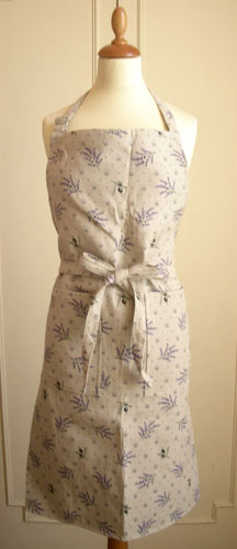 プロヴァンスジャガード織りエプロン（CASTILLON カスティヨン ・リネン） 【フランス製】TAB_JQT07