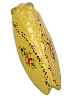 セミ壁掛けフラワーベース型（マノン・グリーン）CGL_VS06