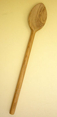 オリーブ木スプーン型調理用ヘラ CUI_17