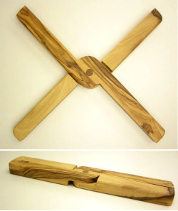 トリベット折りたたみなべしき オリーブウッド DSP_PLI