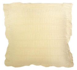 マリネットMARINETTE ブティBOUTIS キルトクッションカバー45×45cmサイズ（COLOMBIA コロンビア・アイボリー） 【フランス】 HOU_C53