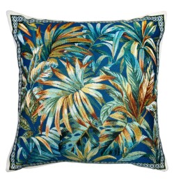 ジャガード織り Moorea モーレア クッションカバー（全２色） 45×45cmサイズ【フランス製】 HOU_JQD14