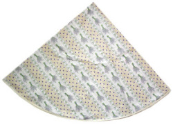ラウンド・円形テーブルクロス撥水加工丸テーブル円卓用直径160cmサイズ（ラベンダー2009・オフホワイト）【フランス】NAP_R134e