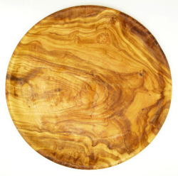 オリーブウッドのプレート（丸皿） ASS_OLV27