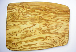 オリーブの木のまな板、オリーブウッドカッティングボード 長方形中サイズ PLC_25