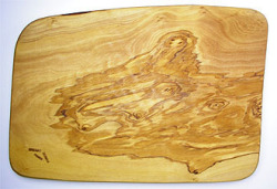 オリーブの木のまな板、オリーブウッドカッティングボード 長方形中サイズ PLC_26