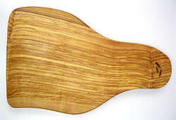 オリーブの木のまな板、オリーブウッドカッティングボード 長方形中サイズ PLC_32