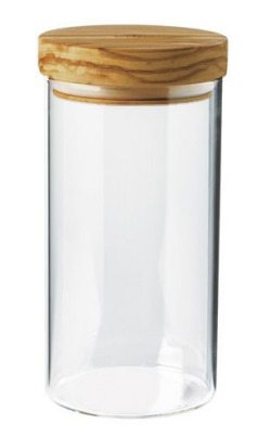 オリーブ木とガラスのキャニスター 900ml PT_OVR_02