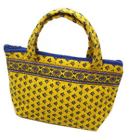 ミニトートバッグ（ルールマラン・イエロー×ブルー）MINI_S12