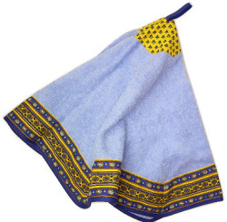 オクトゴナルハンドタオル（ルールマラン・イエロー×ブルー）SER_O06