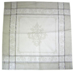 ジャカード織りテーブルナプキン（モンミライユ・ナチュラル）SER_P34【フランス】