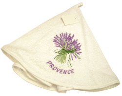 ラウンドタオル（ラベンダー・ホワイト）SER_R40