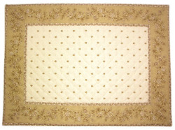 プロヴァンスティーマットデラックス（カリソン＆小花・オフホワイト×ナチュラル）SET_LX31