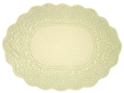 マリネットMARINETTE ブティBOUTIS オーバルプレイスマット（RUBELLI・グレー） SET_BT6