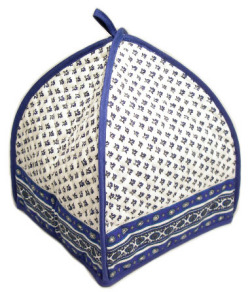 ティーポットカバー（ルールマラン・ホワイト×マリンブルー）THE_16