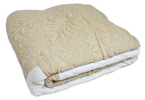 (お取り置き)フランスアンティーク キルトブランケット ローズ ベッドカバー pieceset160-10.jpg