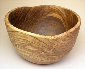オリーブの木の食器オリーブウッド：サラダボウル22cm販売、通販