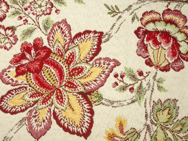 GARANCE ガランス 花柄：☆：ジャガード織りクッションカバー販売