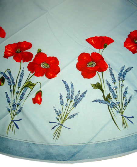 プロヴァンス、プロバンスプリントラウンド円形テーブルクロス：丸