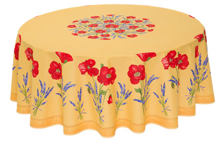 プロヴァンス、プロバンスプリントラウンド円形テーブルクロス：丸