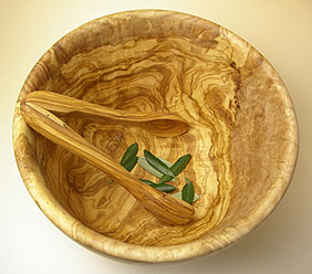 オリーブの木の食器オリーブウッド：サラダボウル30cm販売、通販