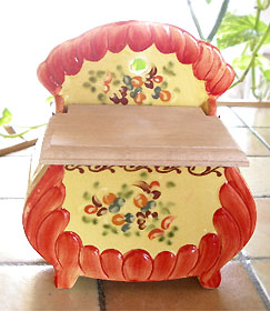 プロヴァンス陶器：☆：ソルトボックス,塩入れ販売、通販≪フランス