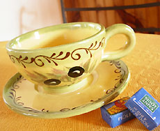 プロバンス陶器：☆：カップ＆ソーサー2客セット販売、通販