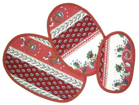 プロバンス柄：☆：ランチョンマット、ランチマット、プレイスマット