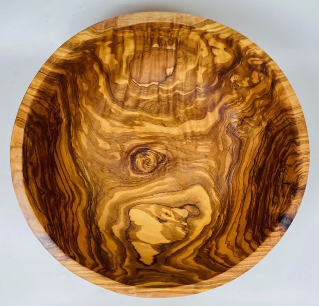 オリーブの木の食器オリーブウッド：サラダボウル30cm販売、通販