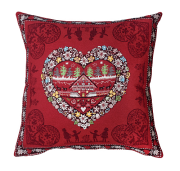 クッションカバープロヴァンス：☆：ブティBOUTISキルト、リネン麻