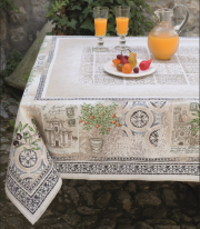 ジャガード織りテーブルクロス