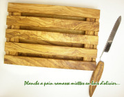 オリーブの木のパン用カッティングボード・パン切り包丁付きプチモデル オリーブウッド PLC_PN5