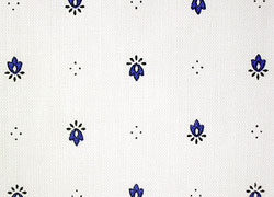 プロヴァンスプリントテーブルクロス撥水加工（カリソン・ホワイト×ブルー）全７サイズ【フランス】 NAP_20_62e