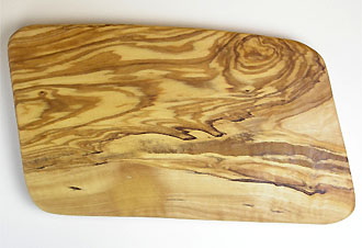 オリーブの木のまな板、オリーブウッドカッティングボード 長方形中サイズ PLC_21