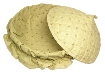 フタ付きブレッドバスケット、パンかご（カリソン・ベージュ）PAN_C23