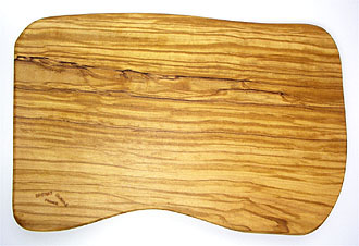 オリーブの木のまな板、オリーブウッドカッティングボード 長方形中サイズ PLC_34