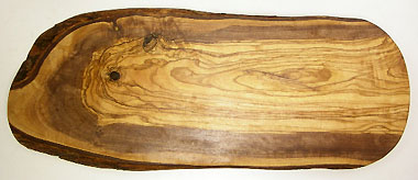オリーブの木のまな板、オリーブウッドカッティングボード RUSTIQUE変形 PLC_RSTQG14