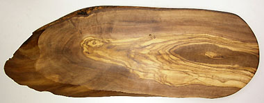 オリーブの木のまな板、オリーブウッドカッティングボード RUSTIQUE変形 PLC_RSTQG15