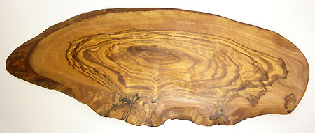 オリーブの木のまな板、オリーブウッドカッティングボード RUSTIQUE変形 PLC_RSTQG17