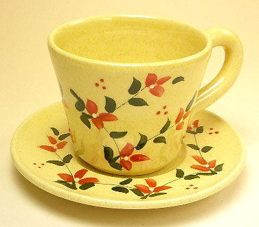 カップ＆ソーサー・ドロワＷセット（ジャポネーズ・オレンジ）TSS_07