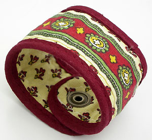 ナプキンリング（ルールマラン・ベージュ×ボルドー）RD_SRV04