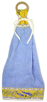 木製リングハンドタオル（ラベンダー2007・イエロー）SER_22