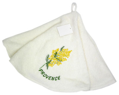 ラウンドタオル（ミモザ・全2色）SER_R39