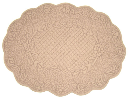 マリネットMARINETTE ブティBOUTIS オーバルプレイスマット（FIRENZA・アンティークローズ） SET_BT5