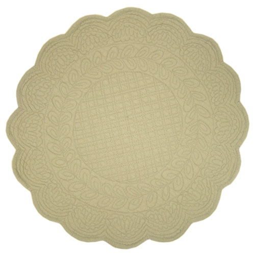 マリネットMARINETTE ブティBOUTIS ラウンドプレイスマット 直径42cm（CESAR・グレー） SET_BT8