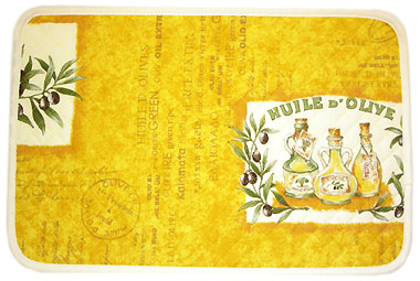 プロヴァンスキルティングランチョンマット：ランチマット：プレイスマット：テーブルマット（オリーブレボー・マスタードイエロー）SET_T49【フランス】