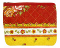 プロヴァンス柄小銭入れ（小花柄・イエロー×レッド） PMN_34
