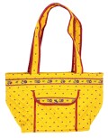 プロヴァンス柄台形トートバッグ（カリソン・イエロー×レッド）SAC_V36